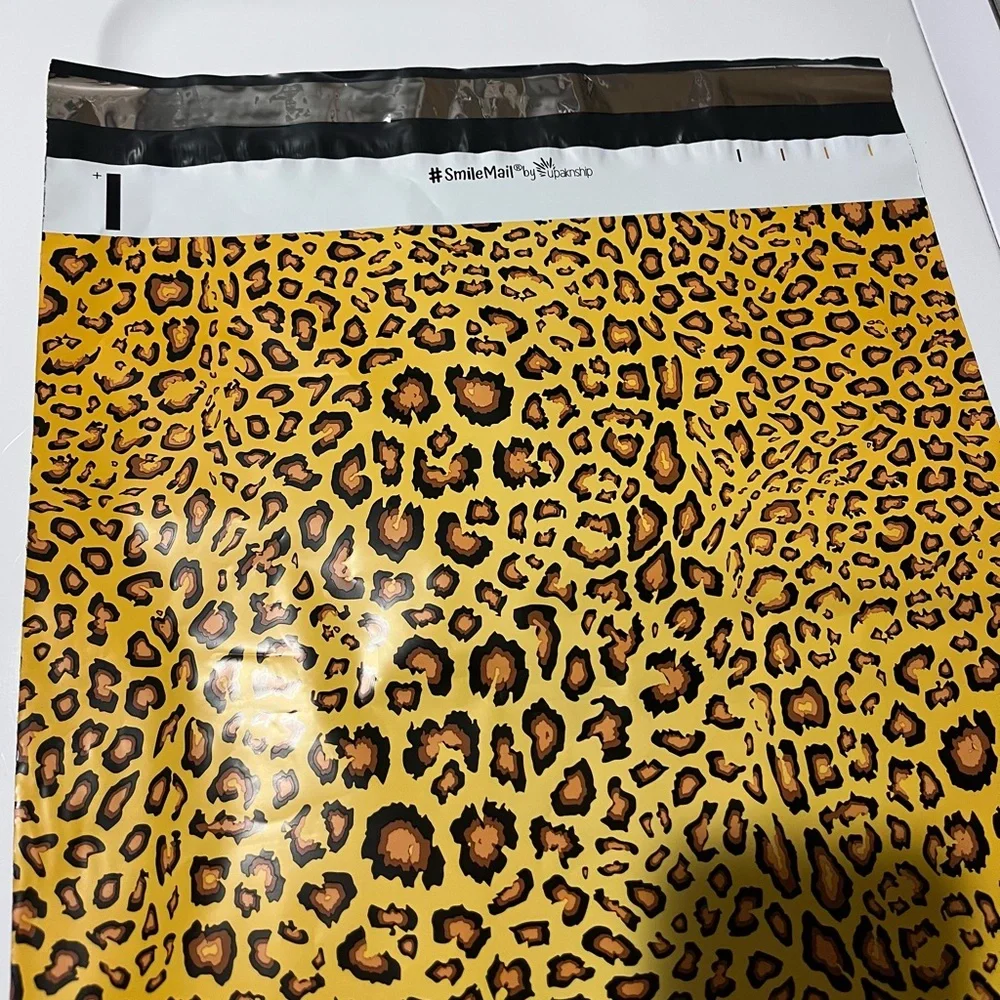 10 Leopard Designer 14x17 Poly‎ Mailers NEW
